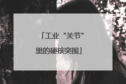 工业“关节”里的硬核突围