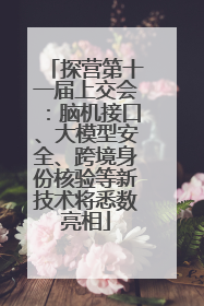 探营第十一届上交会：脑机接口、大模型安全、跨境身份核验等新技术将悉数亮相