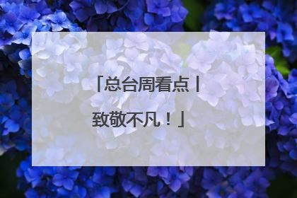 总台周看点丨致敬不凡！
