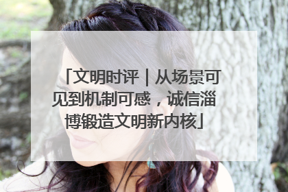 文明时评｜从场景可见到机制可感，诚信淄博锻造文明新内核