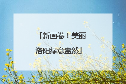新画卷！美丽洛阳绿意盎然