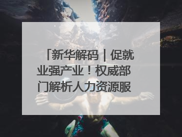 新华解码｜促就业强产业！权威部门解析人力资源服务业与制造业融合发展试点