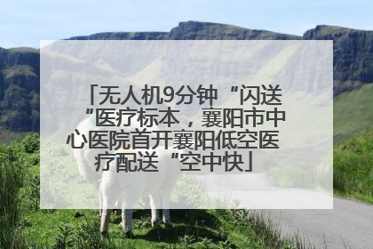 无人机9分钟“闪送“医疗标本，襄阳市中心医院首开襄阳低空医疗配送“空中快