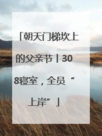 朝天门梯坎上的父亲节丨308寝室，全员“上岸”