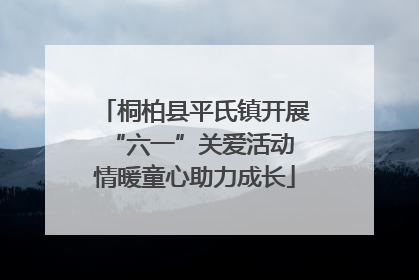 桐柏县平氏镇开展“六一”关爱活动 情暖童心助力成长