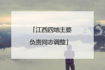 江西四地主要负责同志调整