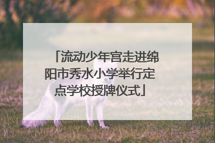 流动少年宫走进绵阳市秀水小学举行定点学校授牌仪式