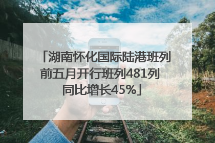 湖南怀化国际陆港班列前五月开行班列481列 同比增长45%