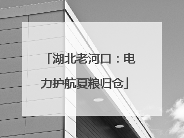 湖北老河口：电力护航夏粮归仓