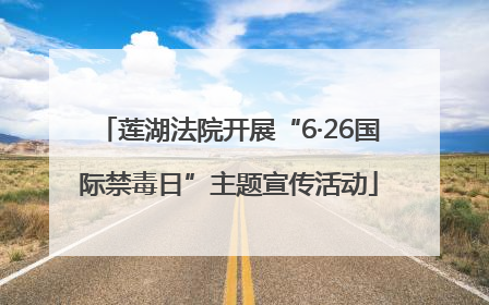 莲湖法院开展“6·26国际禁毒日”主题宣传活动