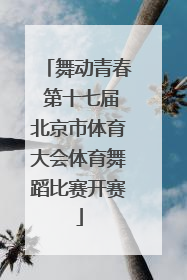舞动青春 第十七届北京市体育大会体育舞蹈比赛开赛