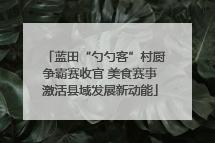 蓝田“勺勺客”村厨争霸赛收官 美食赛事激活县域发展新动能
