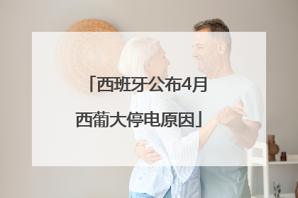 西班牙公布4月西葡大停电原因