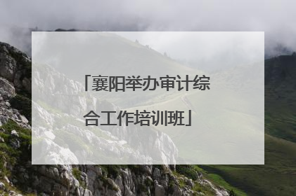 襄阳举办审计综合工作培训班