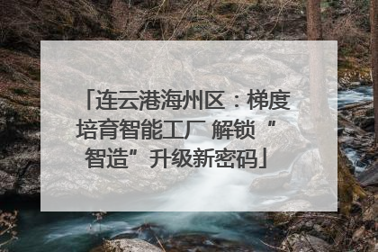 连云港海州区：梯度培育智能工厂 解锁“智造”升级新密码