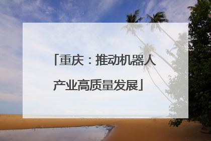 重庆：推动机器人产业高质量发展