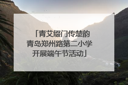 青艾缀门传楚韵 青岛郑州路第二小学开展端午节活动