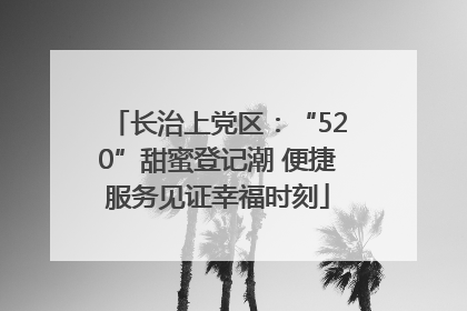 长治上党区：“520”甜蜜登记潮 便捷服务见证幸福时刻