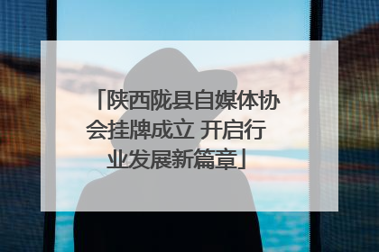 陕西陇县自媒体协会挂牌成立 开启行业发展新篇章