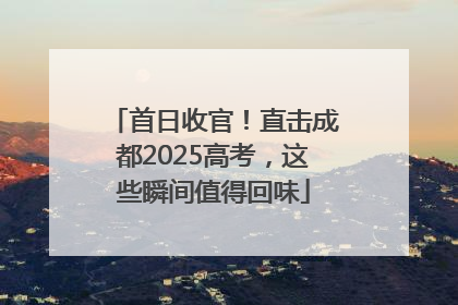 首日收官！直击成都2025高考，这些瞬间值得回味