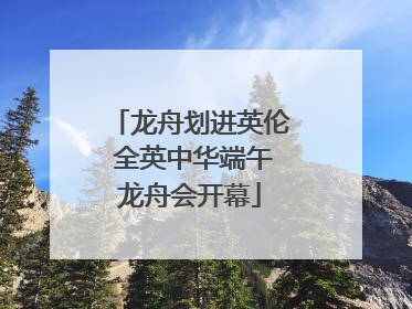 龙舟划进英伦 全英中华端午龙舟会开幕