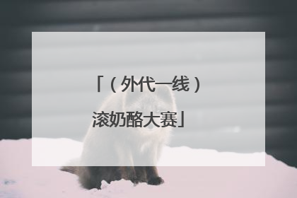 （外代一线）滚奶酪大赛