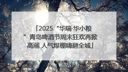 2025“华瑞·华小粮”青岛啤酒节周末狂欢再掀高潮 人气爆棚嗨翻全城