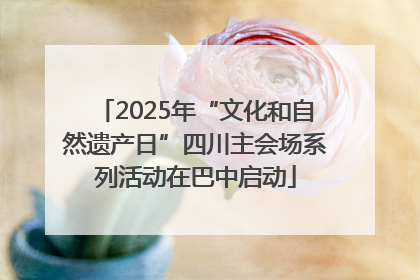 2025年“文化和自然遗产日”四川主会场系列活动在巴中启动