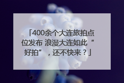 400余个大连旅拍点位发布 浪漫大连如此“好拍”，还不快来？
