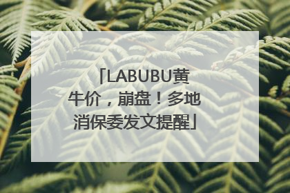 LABUBU黄牛价，崩盘！多地消保委发文提醒